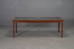 Rosewood and Tile Coffee Table