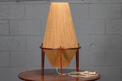 Lampe aus Teakholz und Jute von Ib Fabiansen für Fog & Mørup
