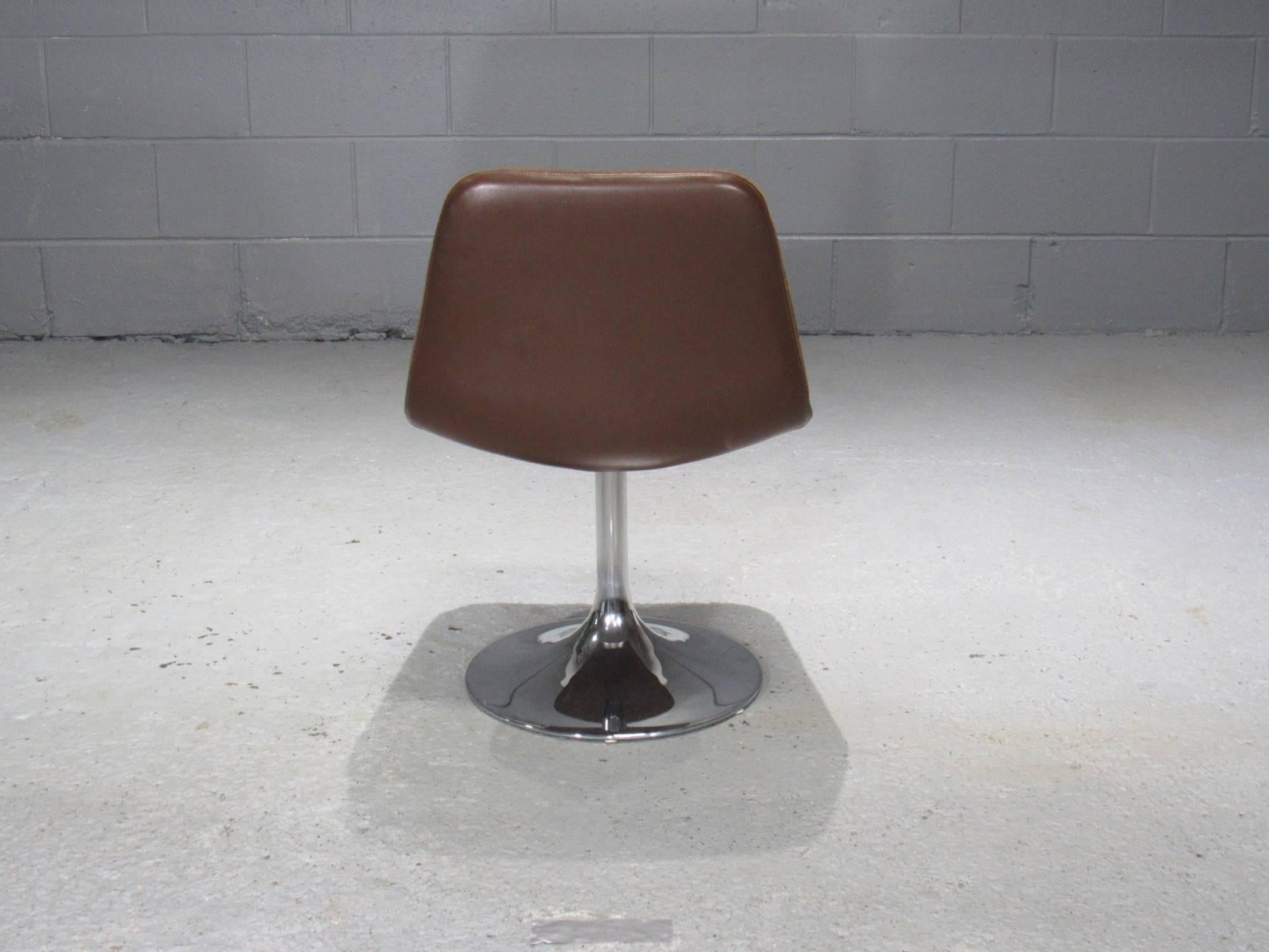 20th Century Chrome Tulip Table and Four Dining Chairs by Borje Johanson