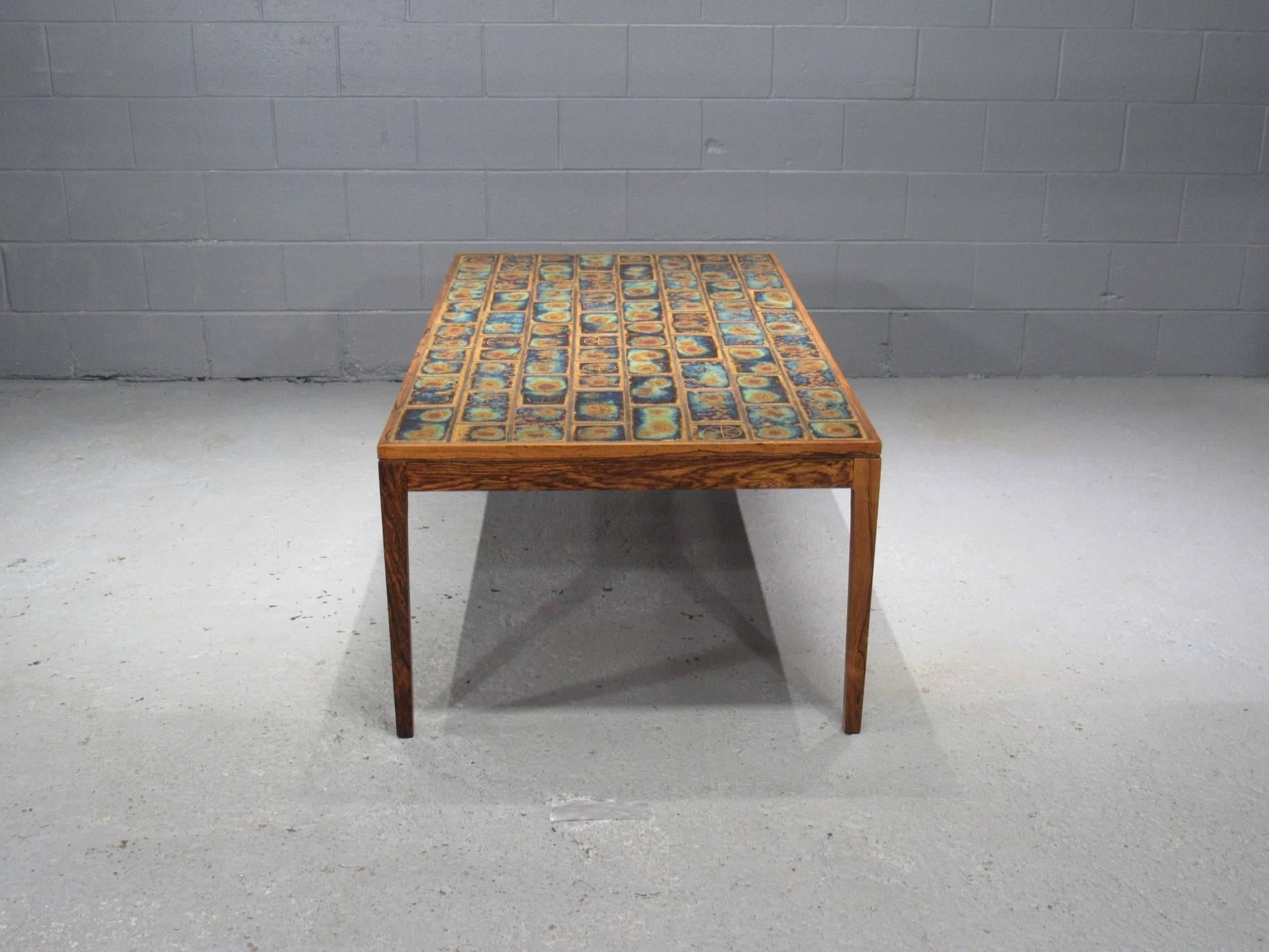 danish tiled coffee table