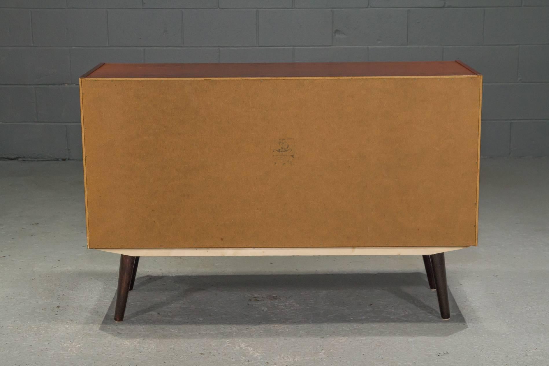 Danish Modern Rosewood Small Two-Door Sideboard / Credenza For Sale 1
