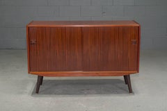 Danish Modern Rosewood Small Two-Door Sideboard / Credenza