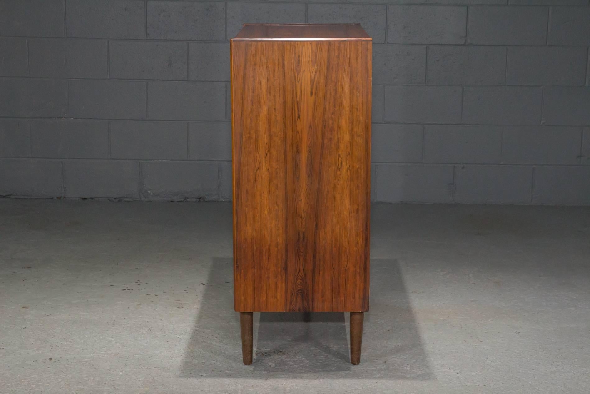 20th Century Danish Modern Rosewood Chest of Six Drawers