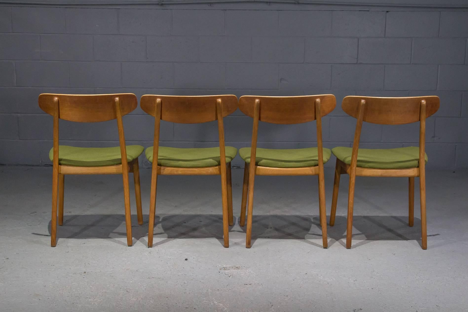 Set of Four Danish Modern Teak Dining Chairs 1