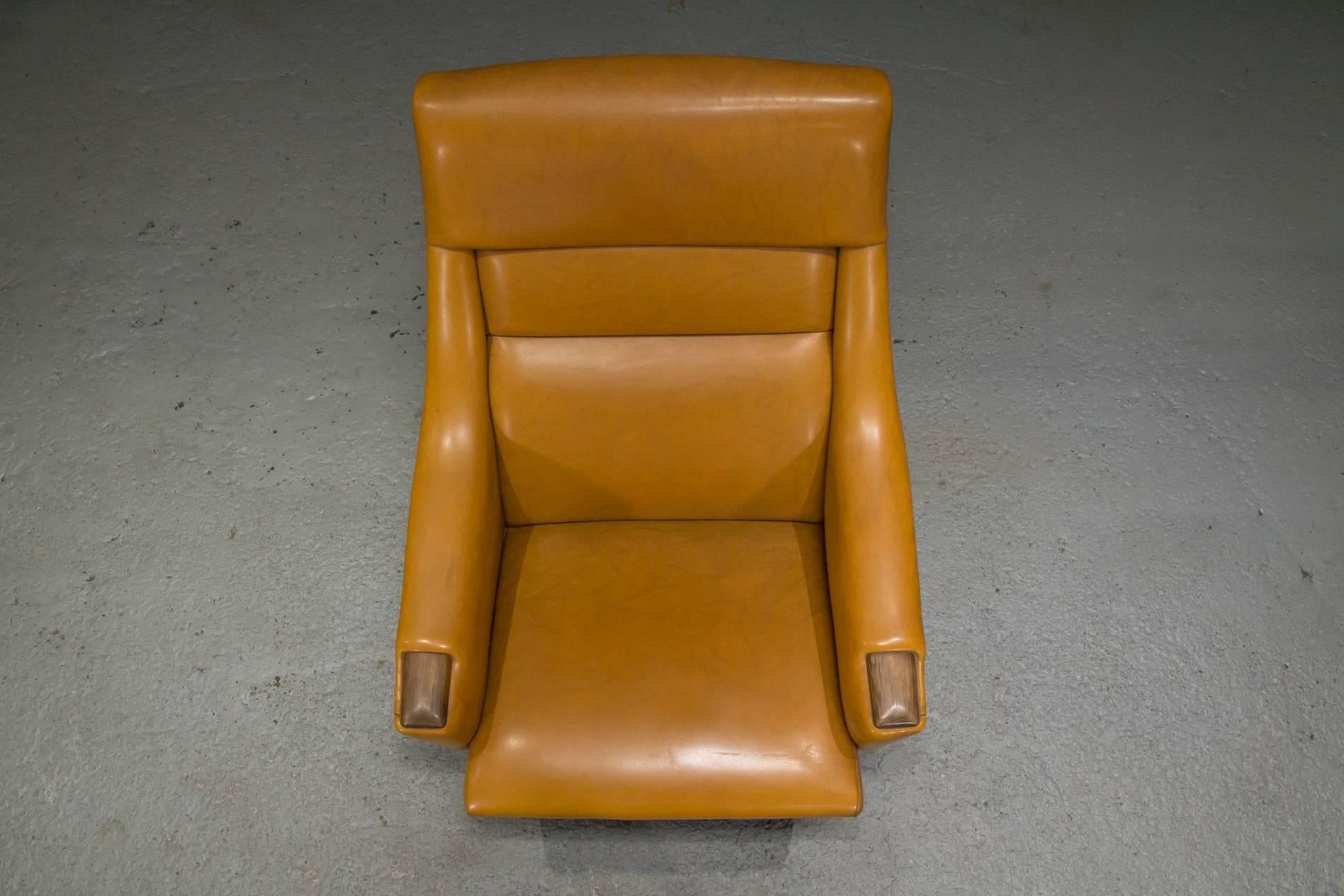 Mid-Century Modern High Back Danish Modern Lounge Chair