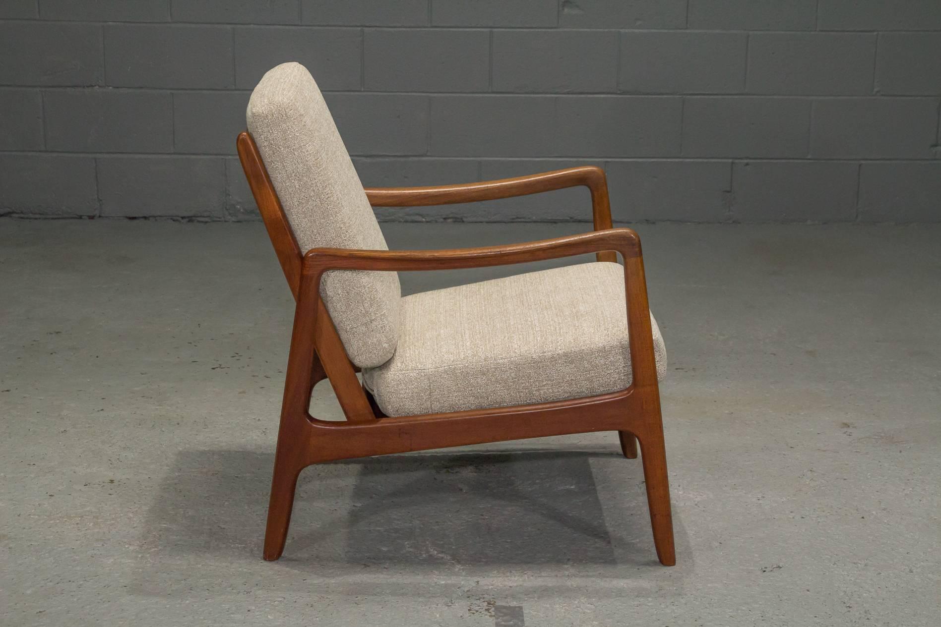 Mid-Century Modern Danish Modern Teak Armchair by Ole Wanscher for France & Son