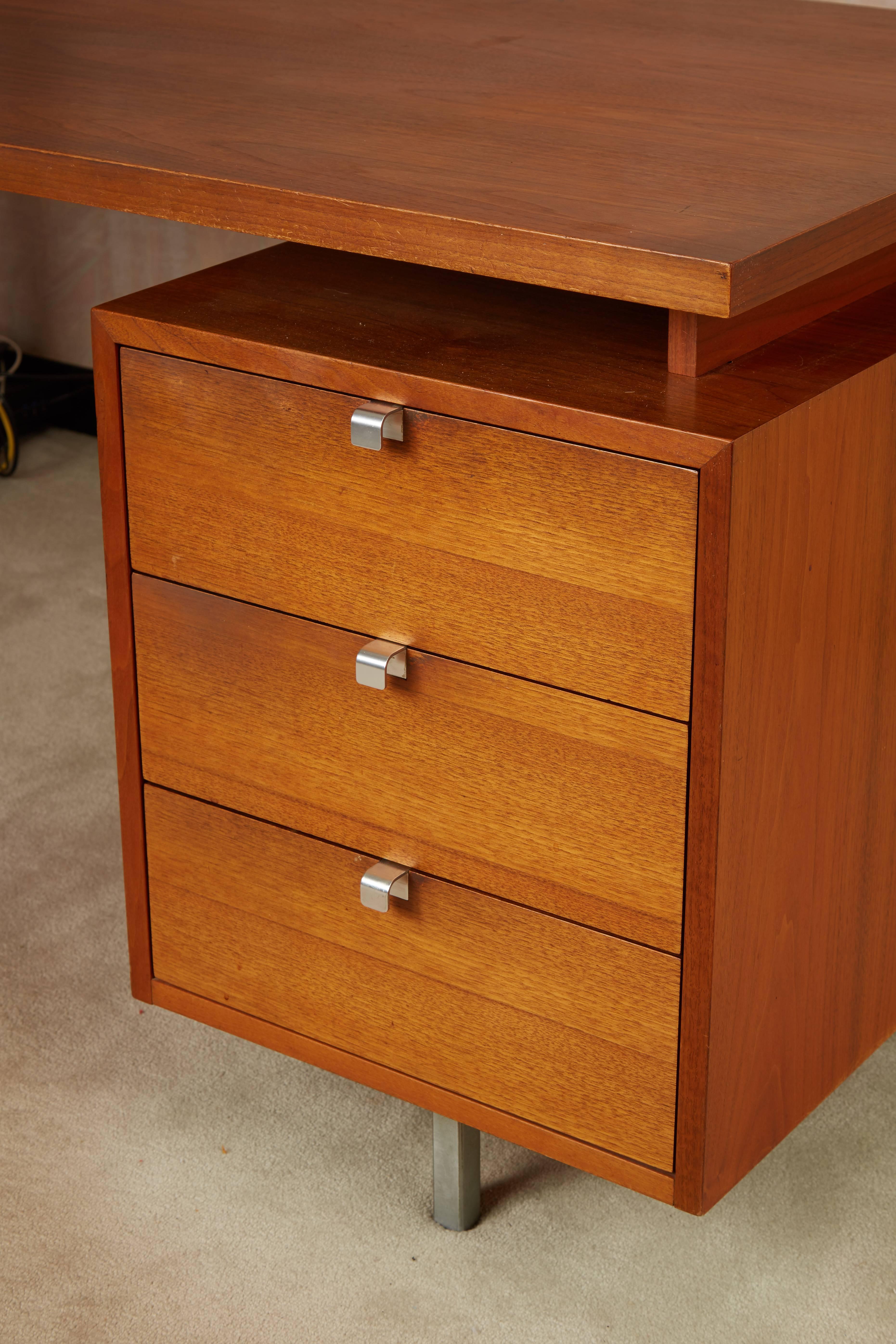 Walnut CSS Wall Unit with Desk by George Nelson for Herman Miller