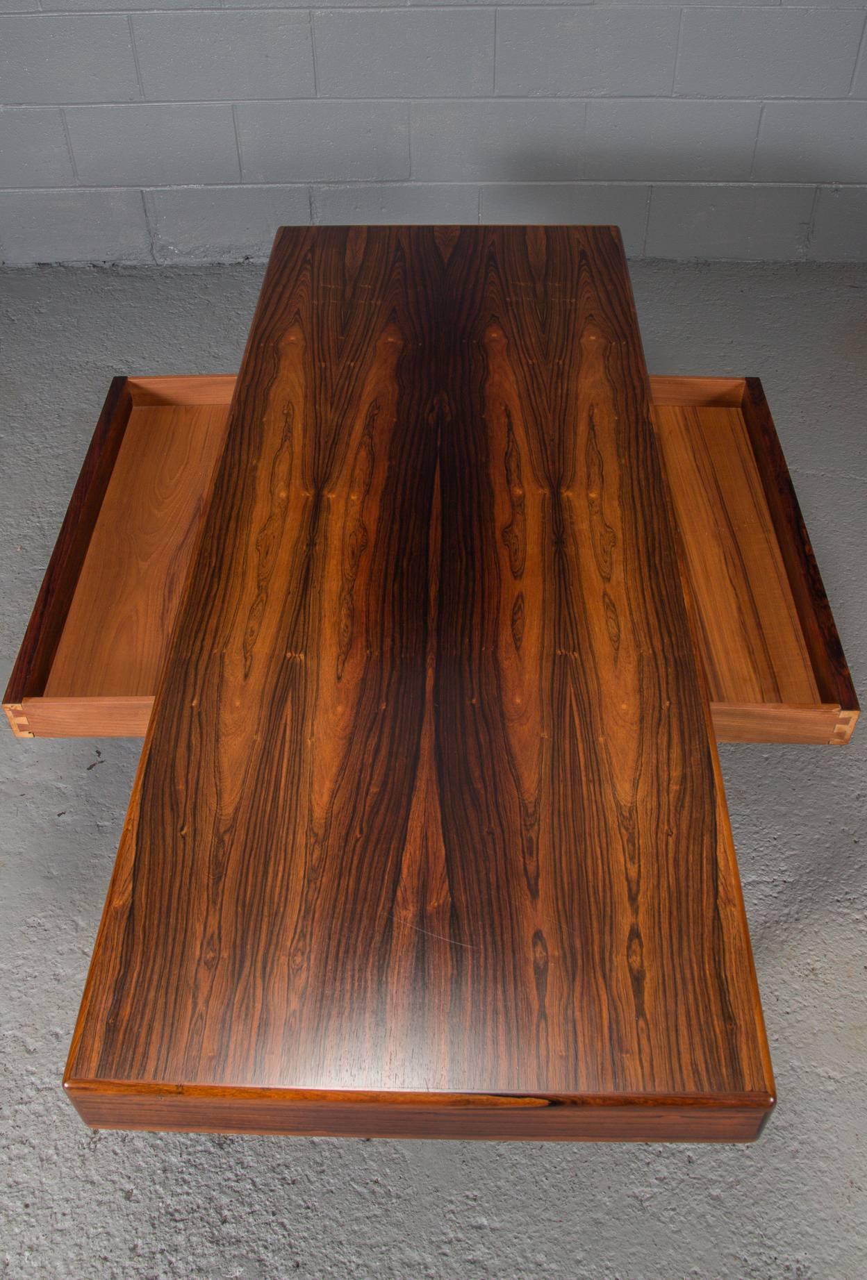 Mid-Century Modern Danish Rosewood Coffee Table by Jorgen and Nanna Ditzel
