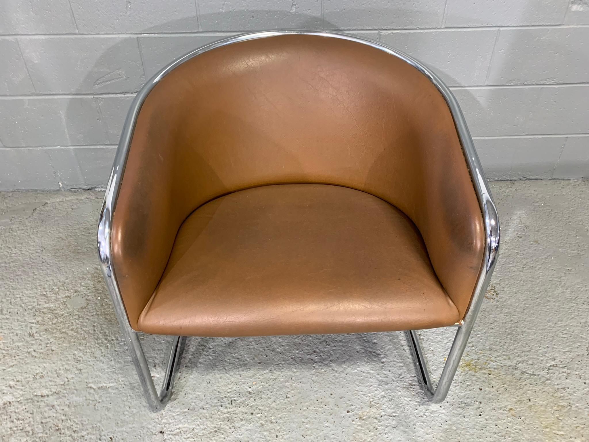 Mid-Century Modern Paire de chaises longues Club Tub de Joan Burgasser/Anton Lorenz pour Thonet en vente