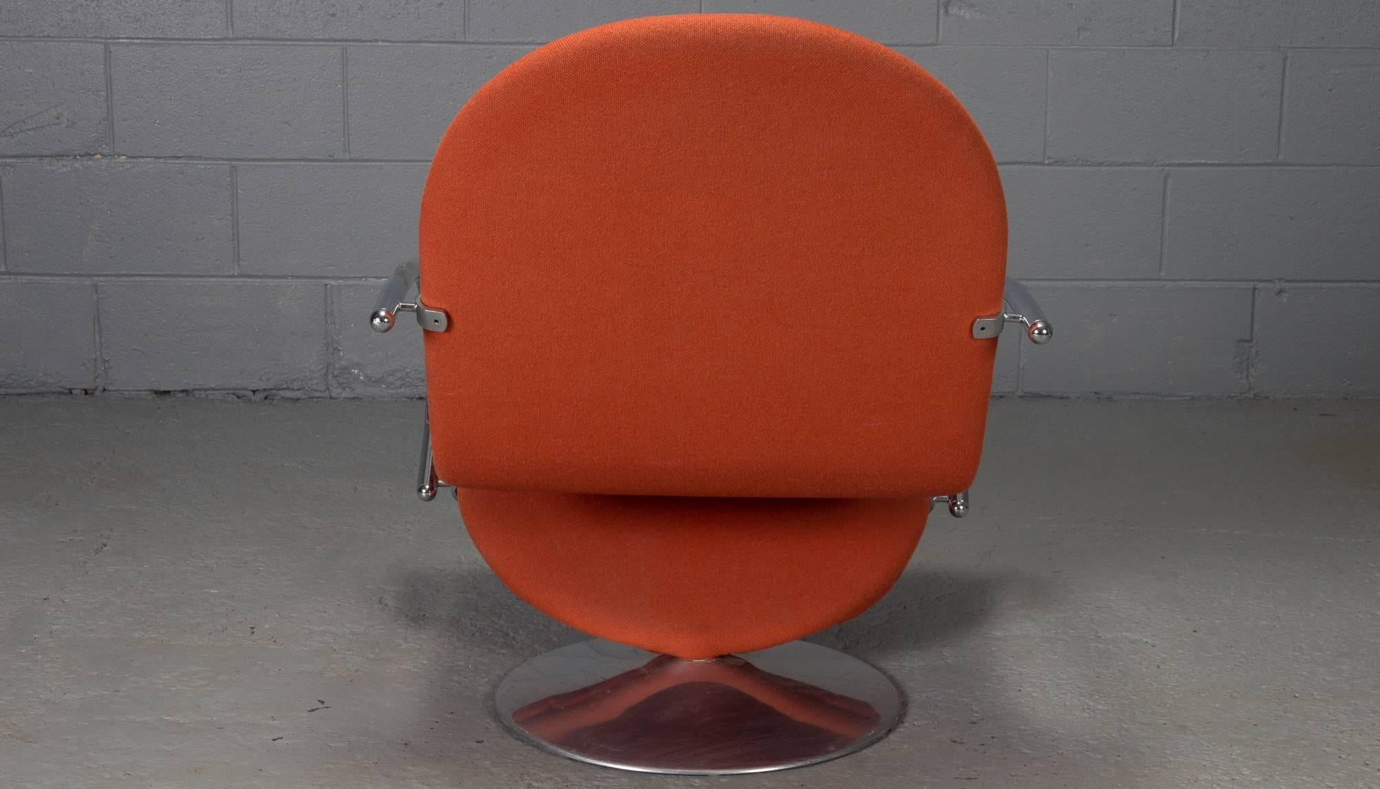 20th Century Pair of 1-2-3 Series Easy Chair Armchairs by Verner Panton for Fritz Hansen