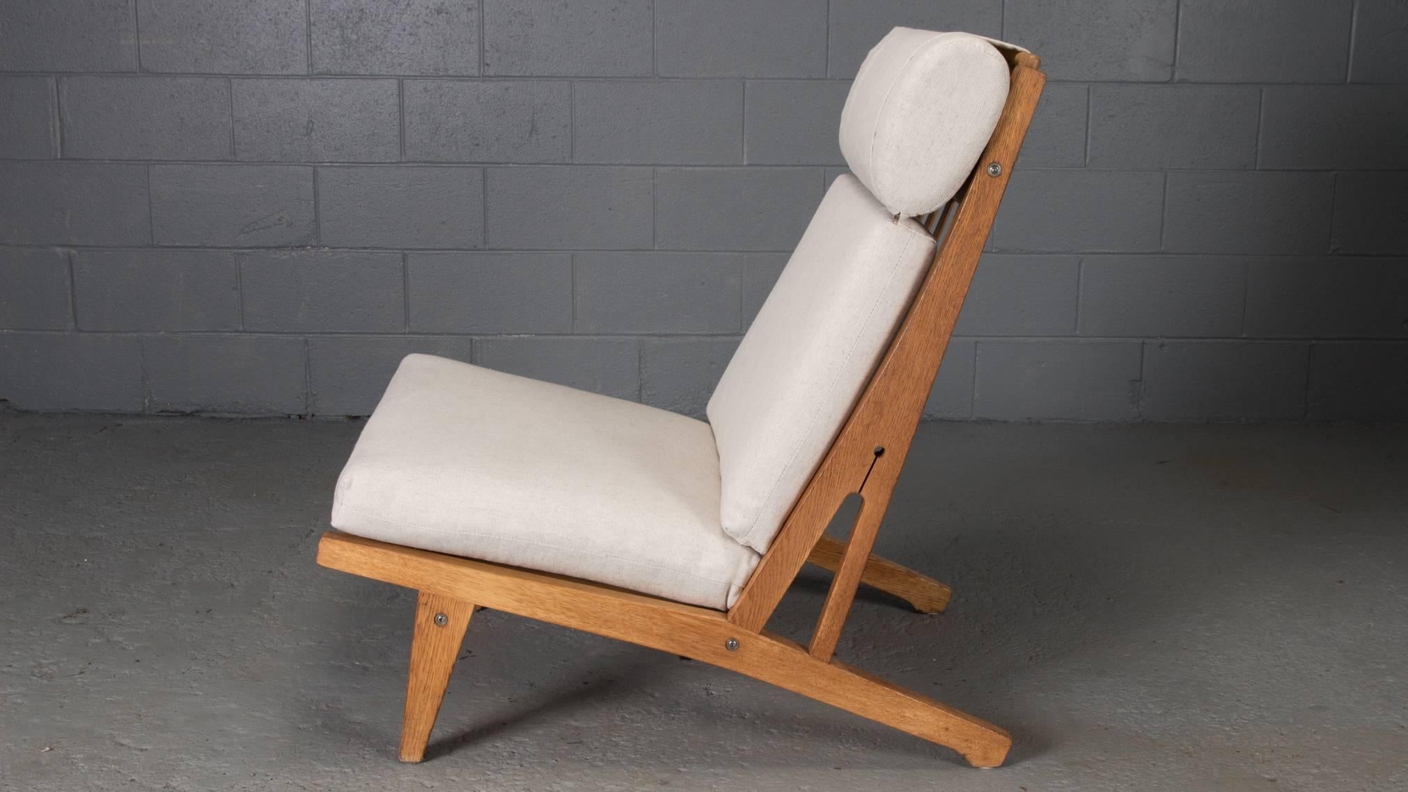 Danish Pair of GE375 High Back Lounge Chair by Hans Wegner for GETAMA