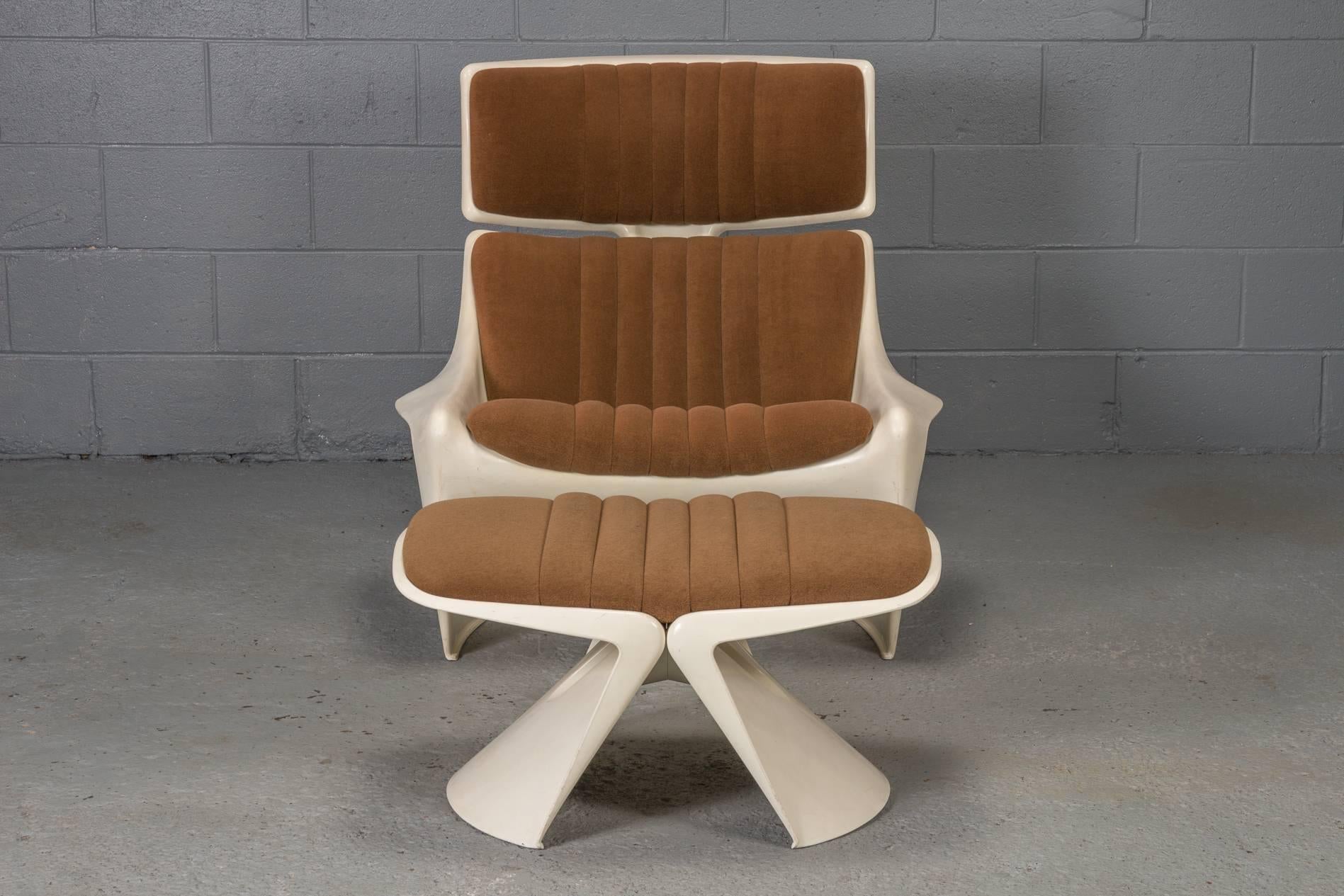 Mid-Century Modern Lounge Chair and Ottoman by Steen Ostergaard, Meteor for Cado
