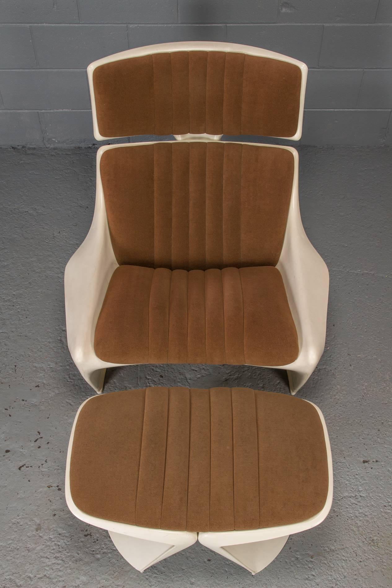 20th Century Meteor Lounge Chair and Ottoman by Steen Ostergaard for Cado