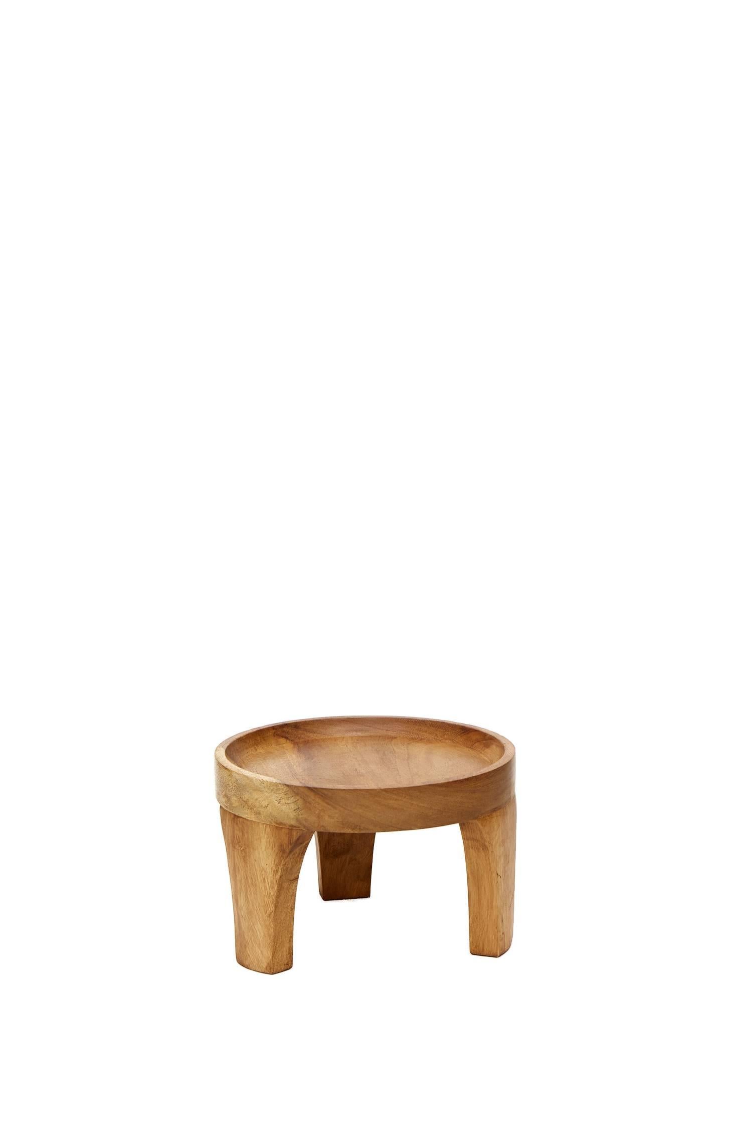 Mid-Century Modern Ensemble de deux tables centrales Marcelino fabriquées à la main en bois de Parota tropical et marbre en vente