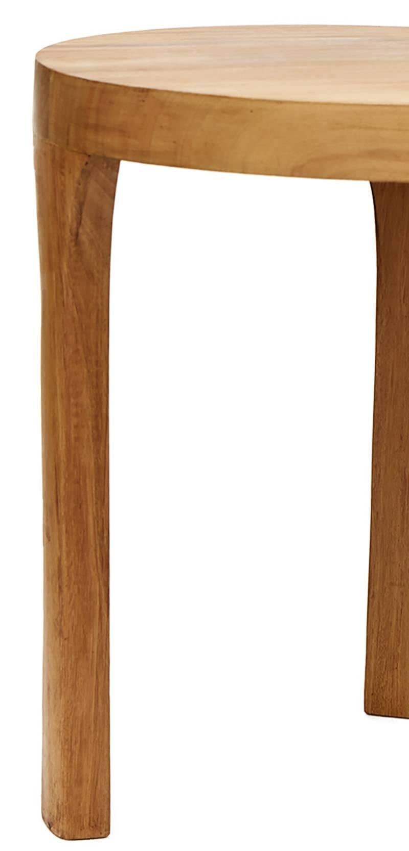 Mid-Century Modern Set of Two Handcrafted Marcelo Centre Tables, Tropical Parota Wood For Sale