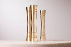 Double Taper Solid Brass Taper Candleholder 2017 by Post & Gleam