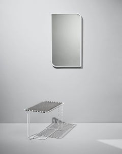 Double Curve Mirror in Powder-Coated Steel 2016 by Post & Gleam