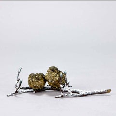 Birds on a Branch Sculpture by Bergman