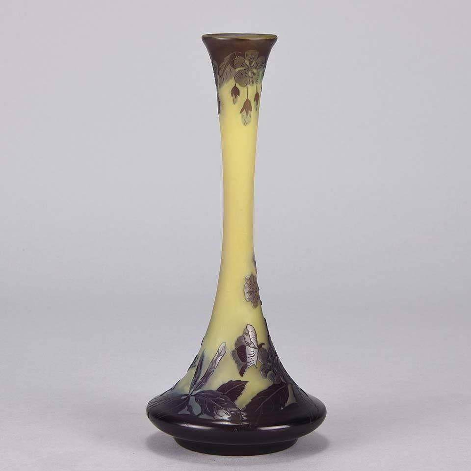 Early 20th Century Hanging Flowers Vase by Gallé