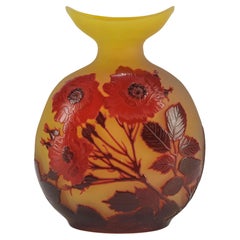 Early 20th Century Cameo Vase Entitled "Moon Vase" by Emile Gallé