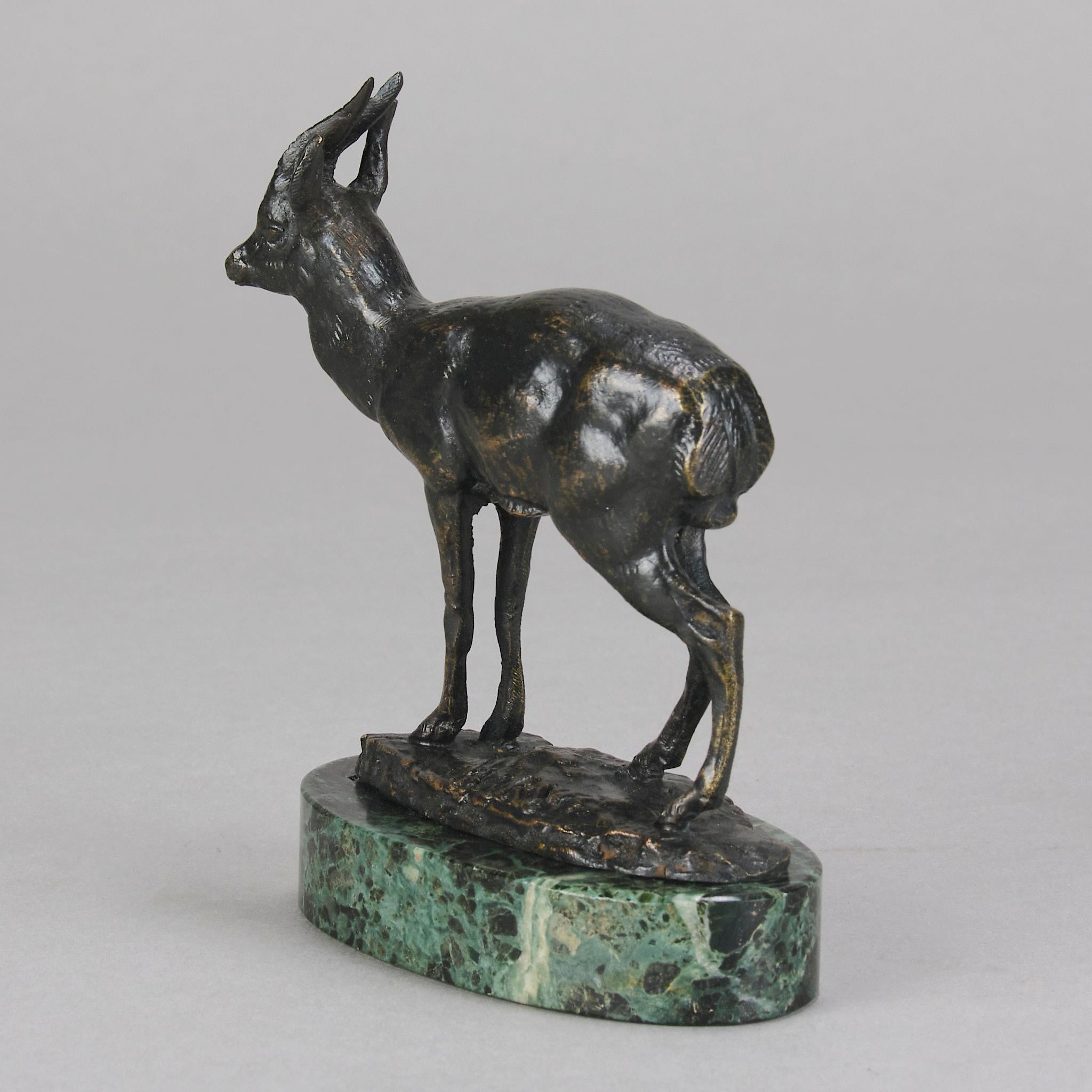 Bronzo Animalier francese della metà del XIX secolo intitolato 