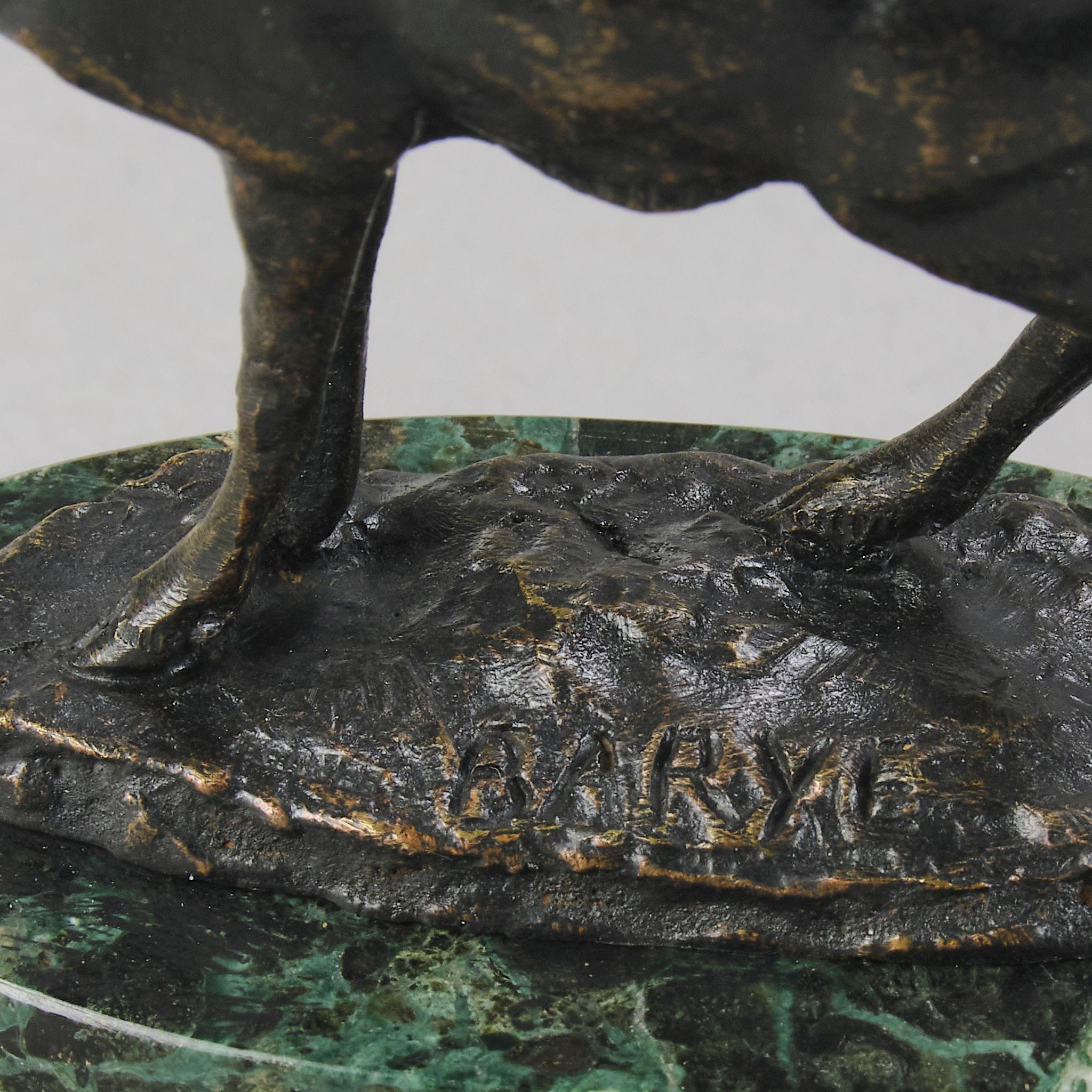 Bronzo Animalier francese della metà del XIX secolo intitolato 