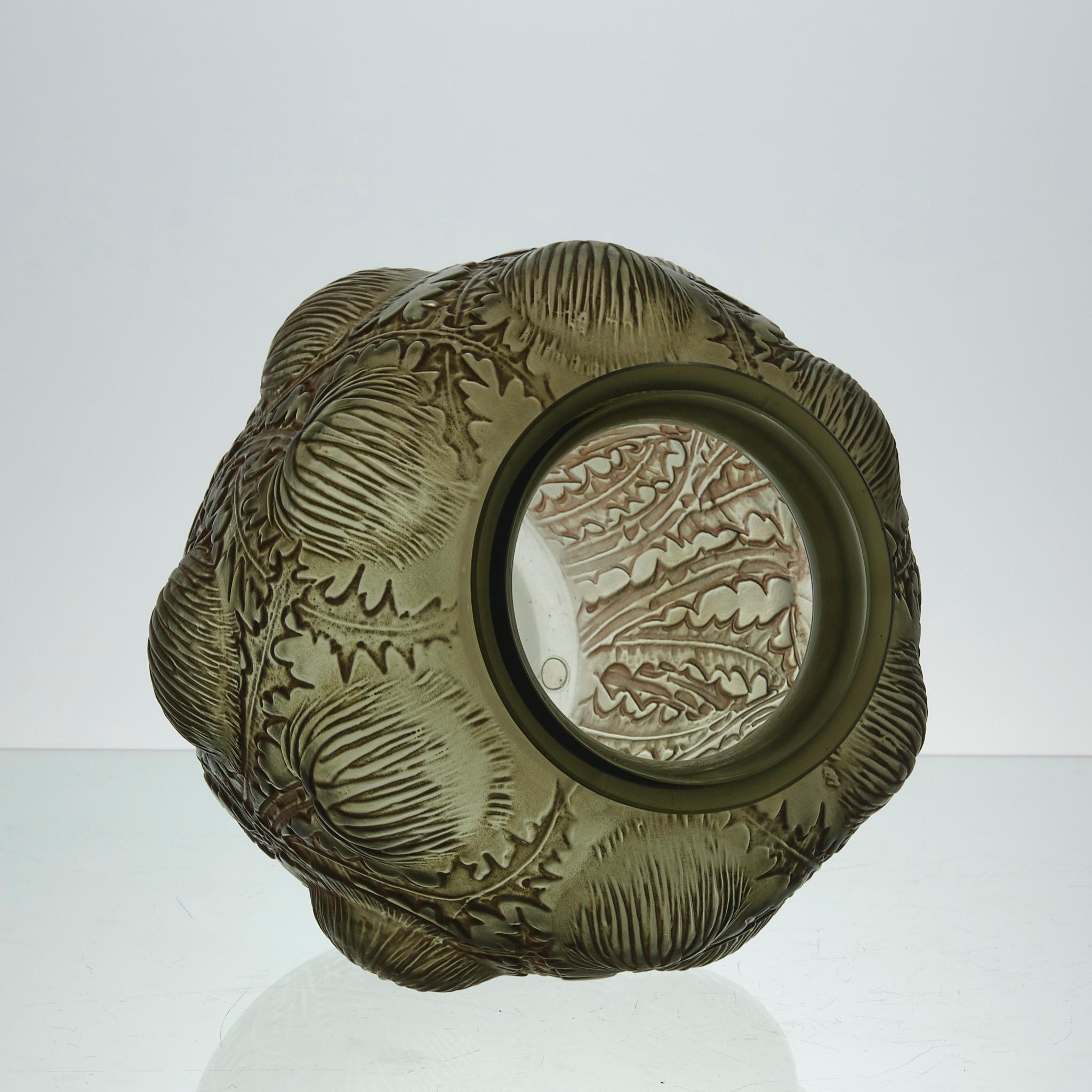 Verre français Art déco du début du 20e siècle intitulé 