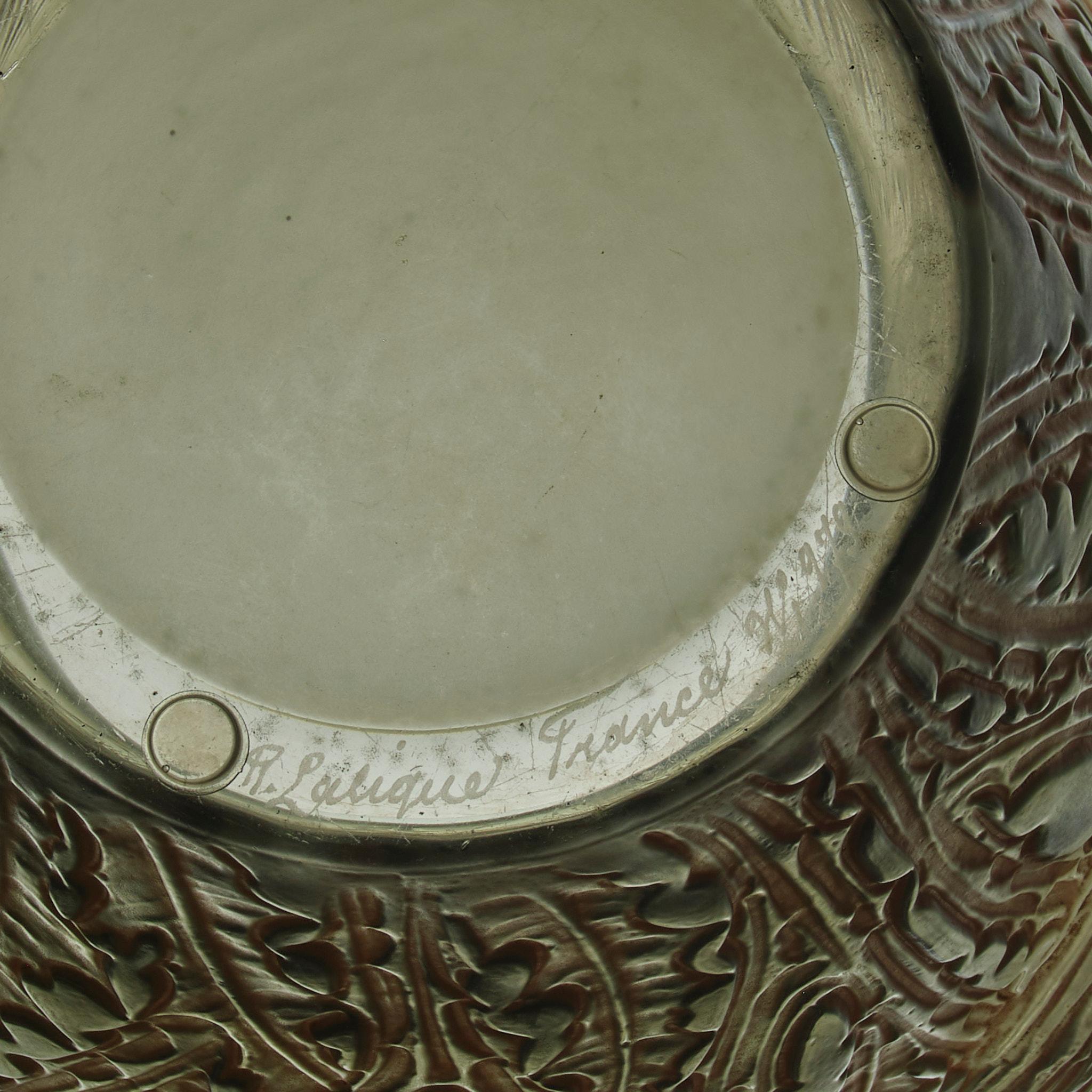 Verre français Art déco du début du 20e siècle intitulé 
