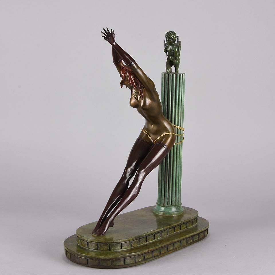 Art Deco 'Prisoner of Love' Limited Edition Bronze by Erté