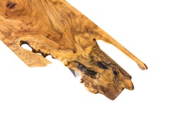 Organic Pterocarpus Wood/Black Steel Coffee Table/ Bench Design by Herbeh Wood