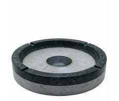 Ashtray made of green marble from Portugal, Italy, 1970s