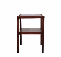 Carlo Scarpa (attrib.) Two-Tier Wooden Side Table, Italy, 1950s
