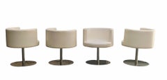 Antonia Astori for Cidue, Set of 4 "Cidonio" Swivel Chairs, Italy, 1970s