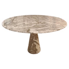 Angelo Mangiarotti for Skipper, "M1" Round Marble Dining Table, Italy, 1970