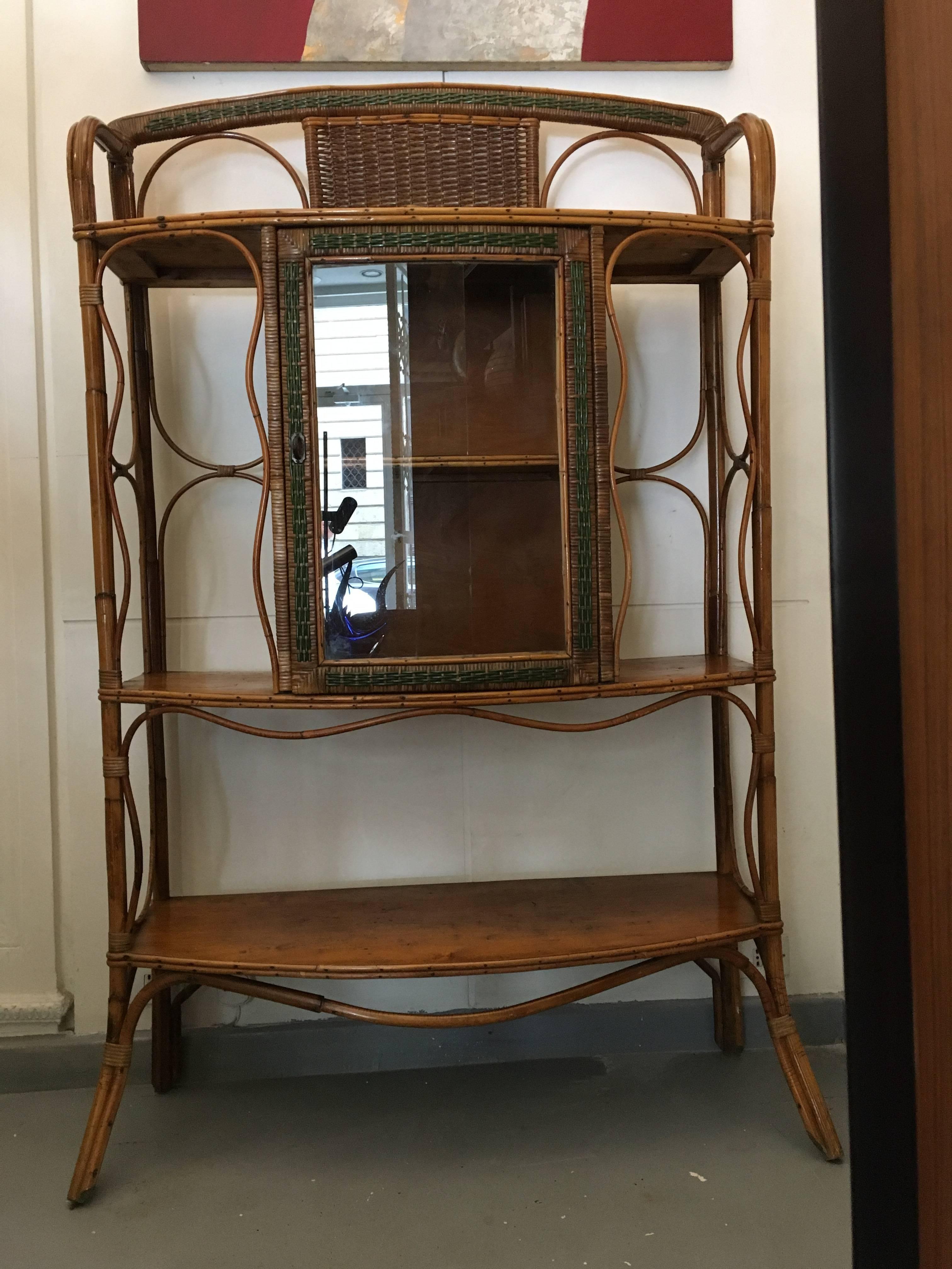 wicker cabinet