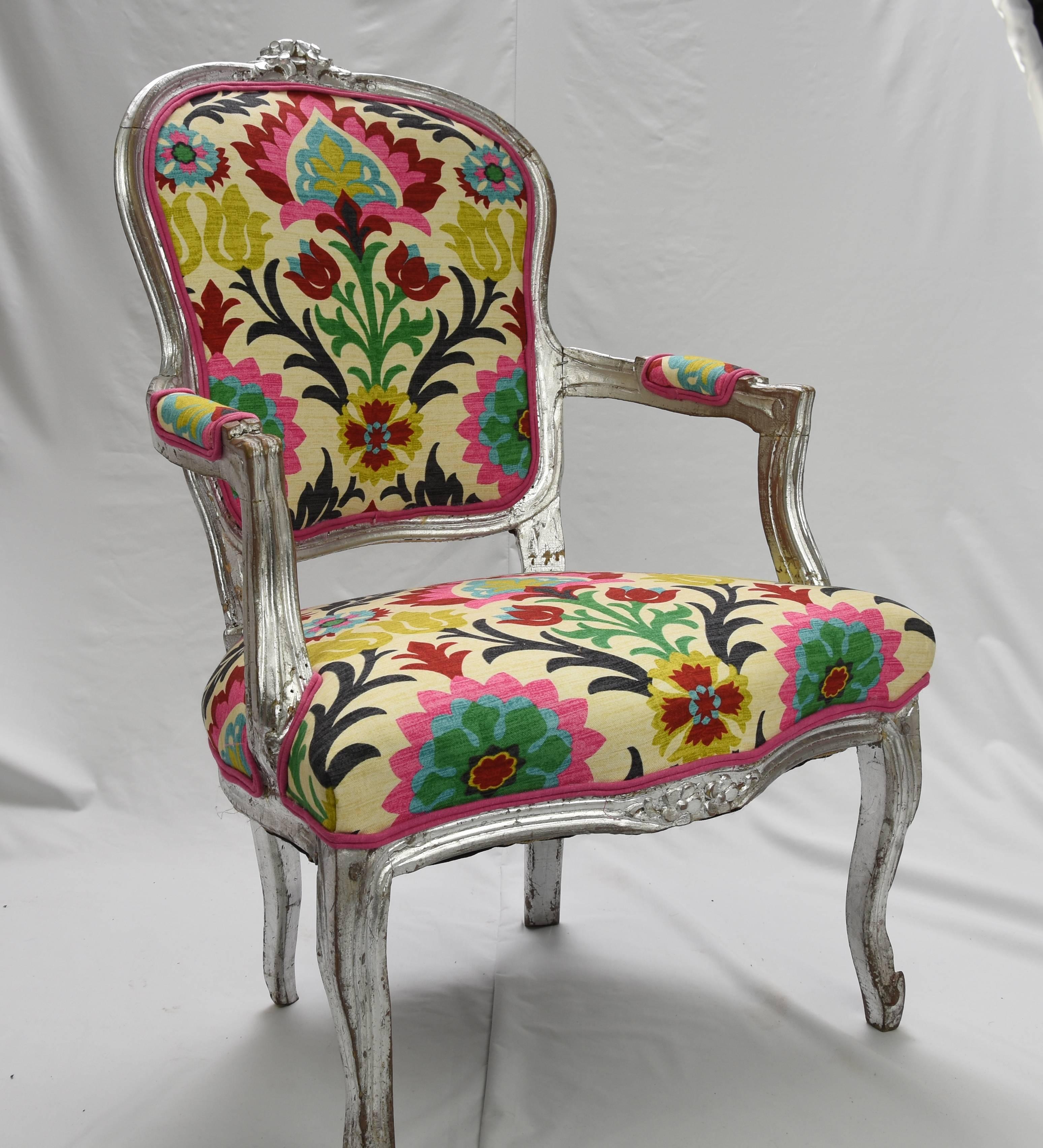 Armchair in Louis XVI Style In Good Condition For Sale In London, GB