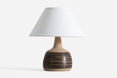 Vintage Per & Annelise Linneman-Schmidt, Table Lamp, Stoneware, Palshus, Denmark, 1960s