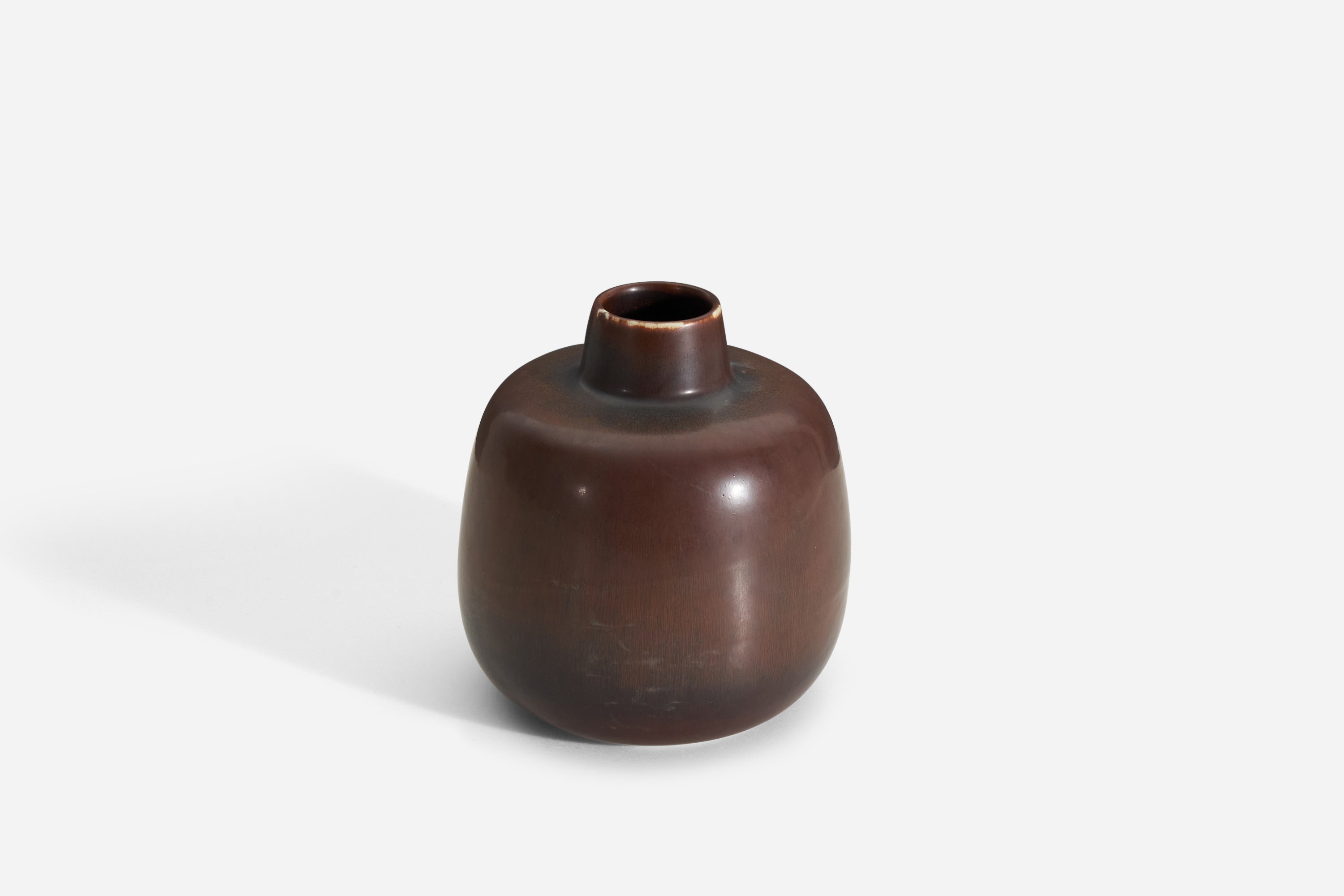 Carl-Harry Stålhane, Vase, Glazed Stoneware Rörstand, 1950s