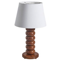 Swedish Designer, Table Lamp, Pine, Sweden, 1970s