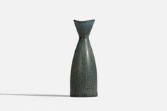 Carl-Harry Stålhane, Jarrón, Gres esmaltado verde, Rörstrand, Suecia, años 60