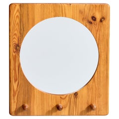 Stig Johnsson, Wall Mirror, Pine, Sweden, 1970s