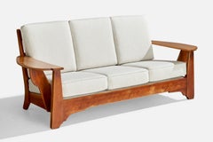 Meuble Cushman, canapé, bois, tissu, États-Unis, années 1940