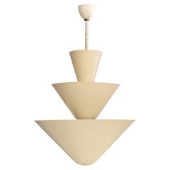 Brazilian Designer, Pendant Light, Metal, Brazil, 1960s