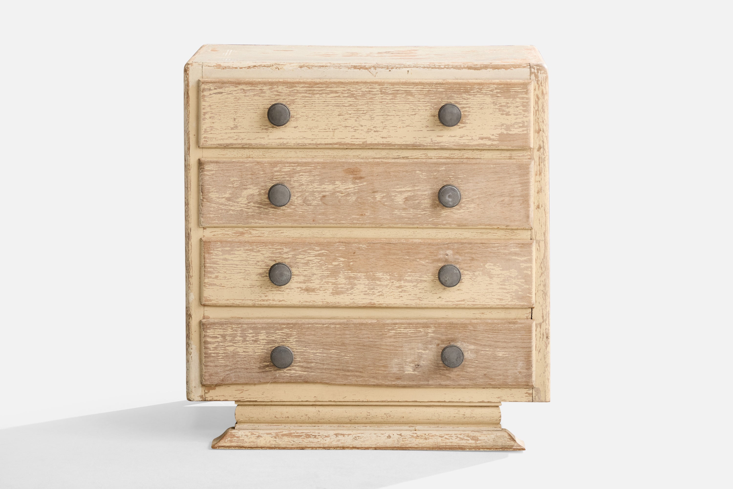 Paul Poiret, Chest of Drawers, Oak, Metal, France, 1920s For Sale