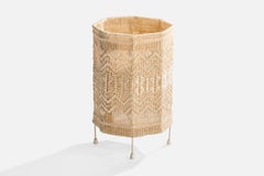 Swedish Designer, Table Lamp, Metal, Fabric, Sweden, 1970s