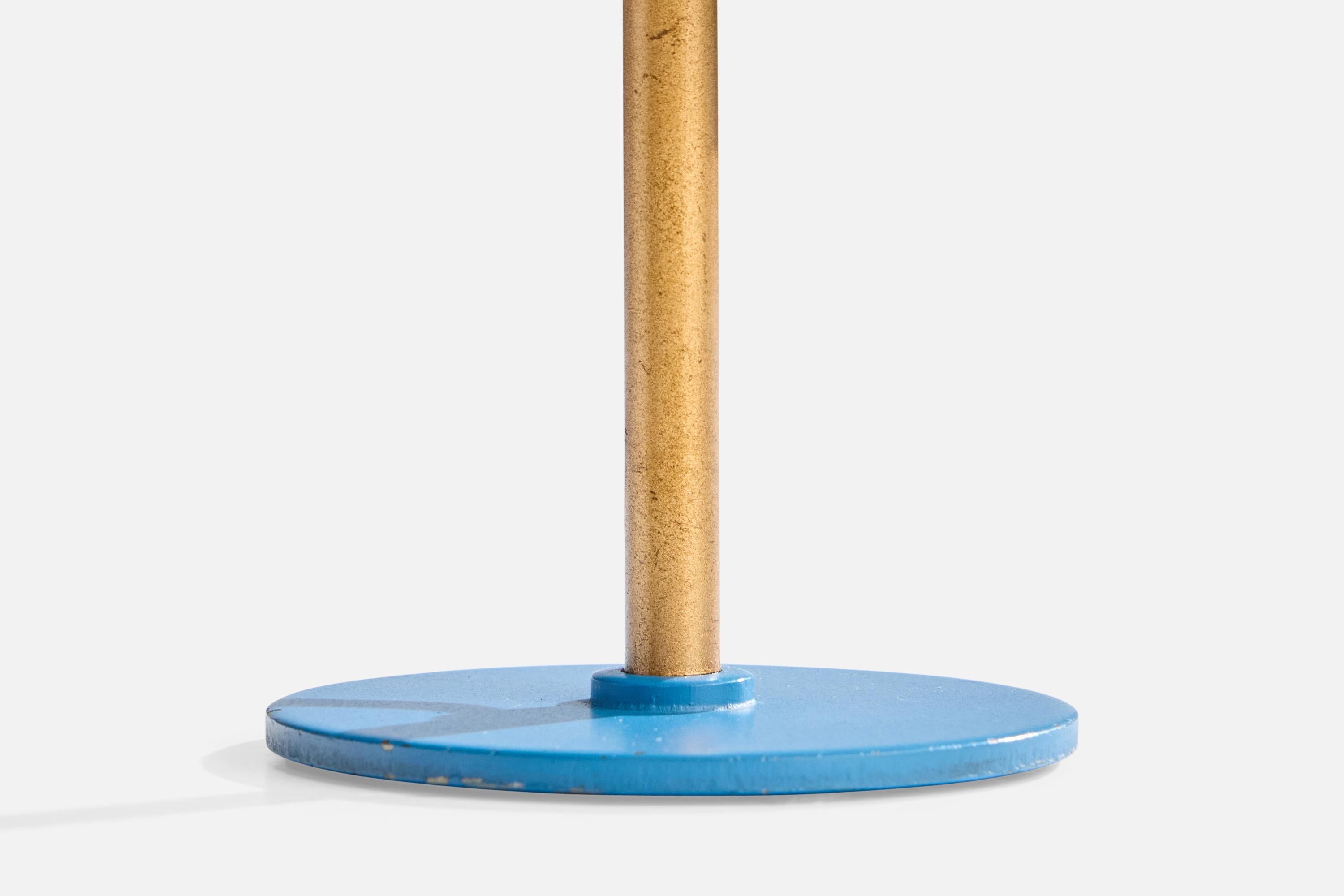 Stilux Milano, Table Lamp, Brass, Metal, Acrylic, Italy, 1960s For Sale 2