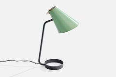 French Designer, Table Lamp, Metal, France, 1950s