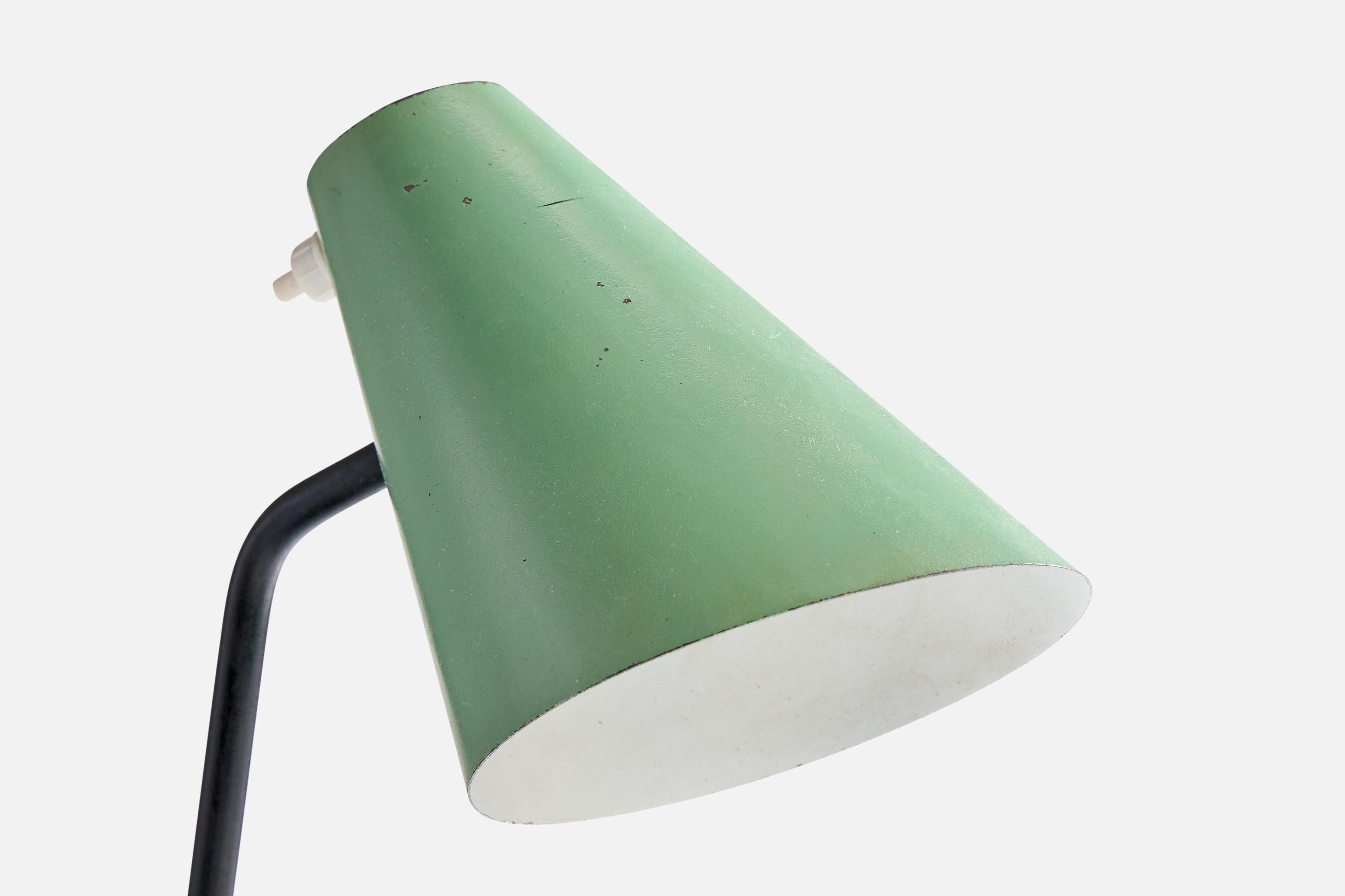 French Designer, Table Lamp, Metal, France, 1950s For Sale 1