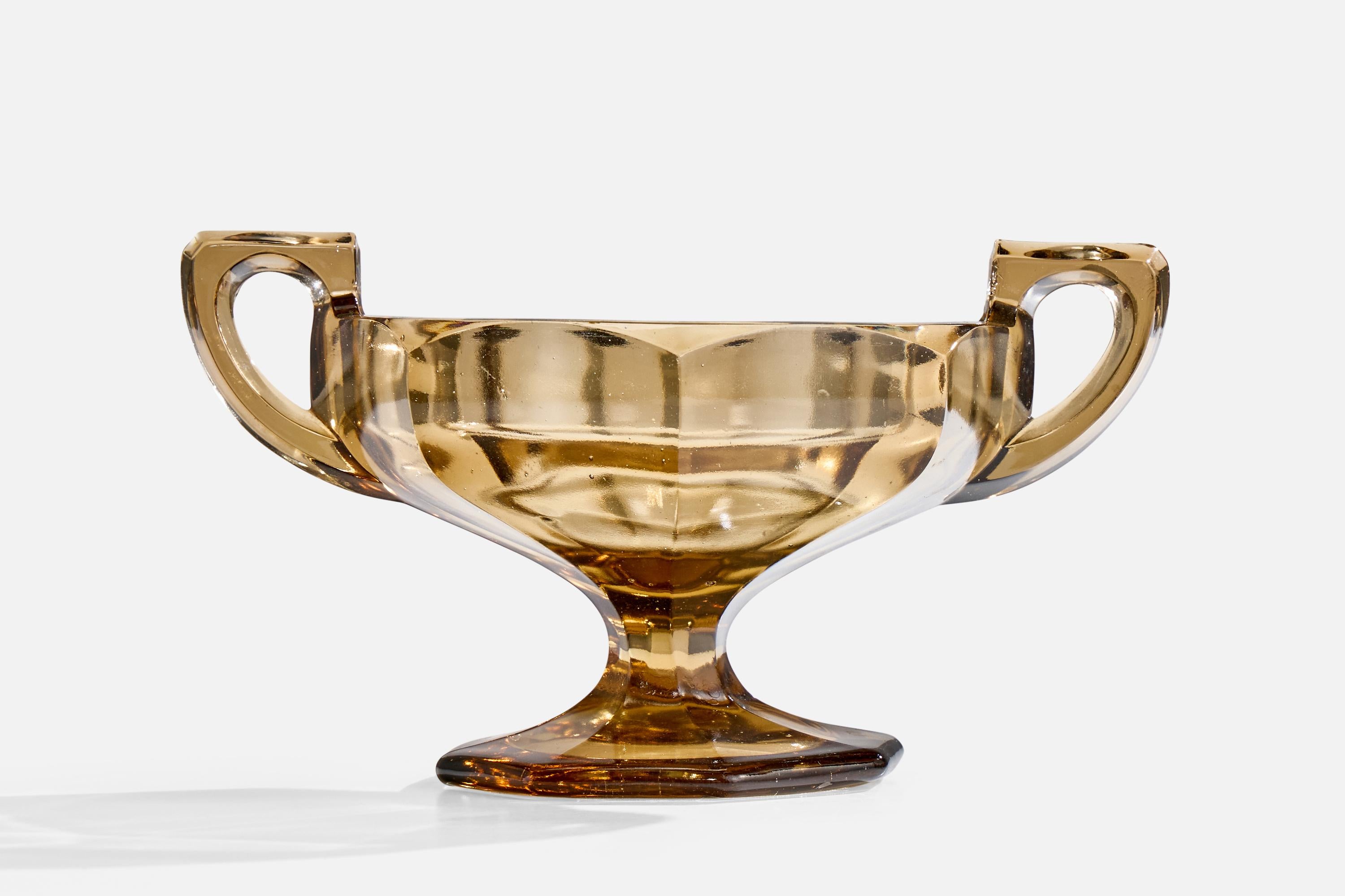 Svedese Ciotola di design svedese, vetro, Svezia, anni '1930 in vendita