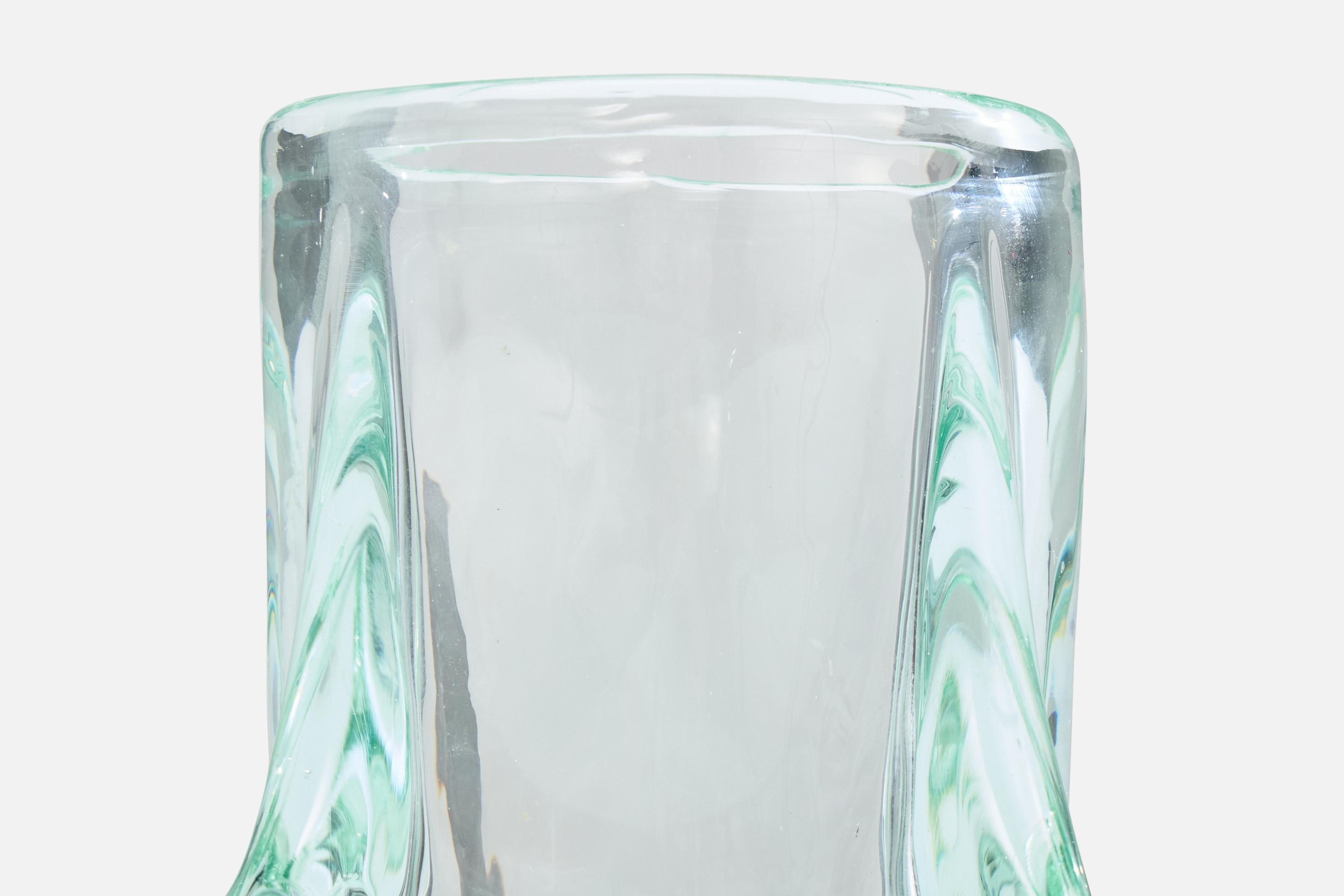 Milieu du XXe siècle Göte Augustsson, vase, verre, Suède, années 1960 en vente